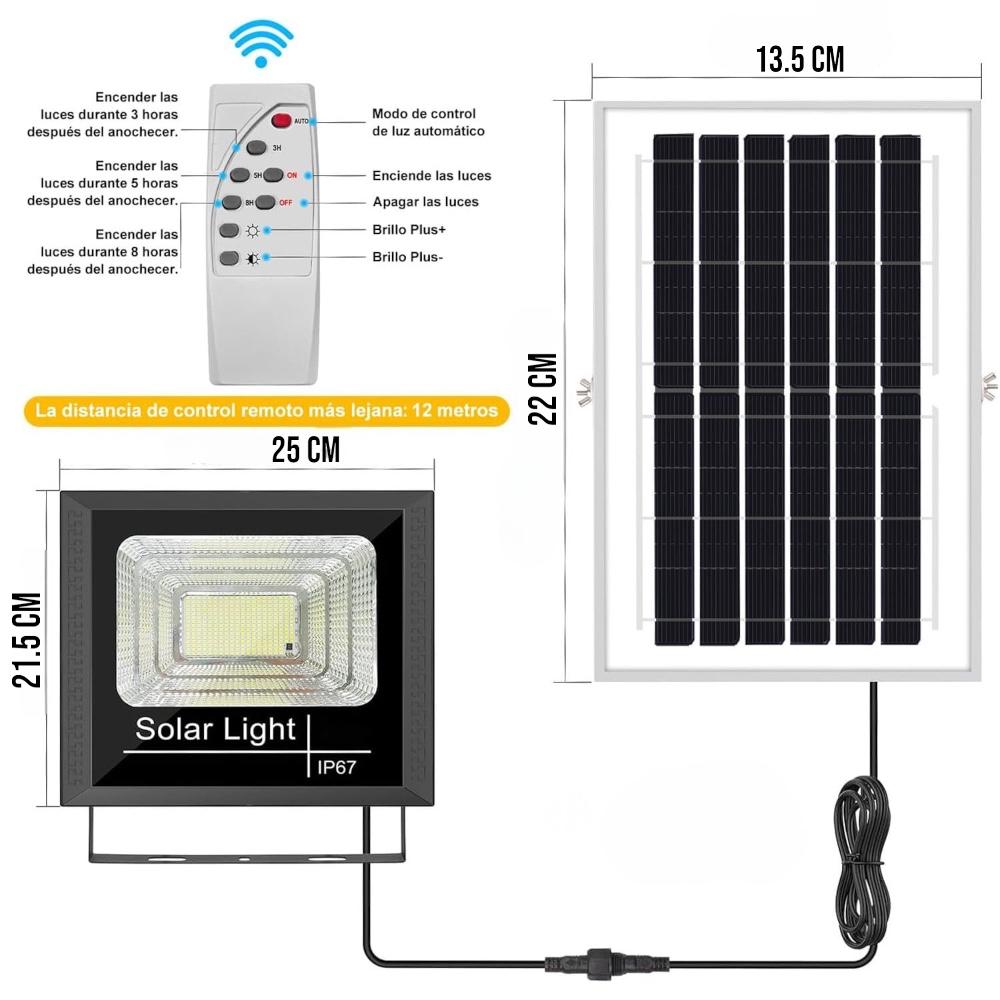 Foco Reflector Led Solar 100w Ip67