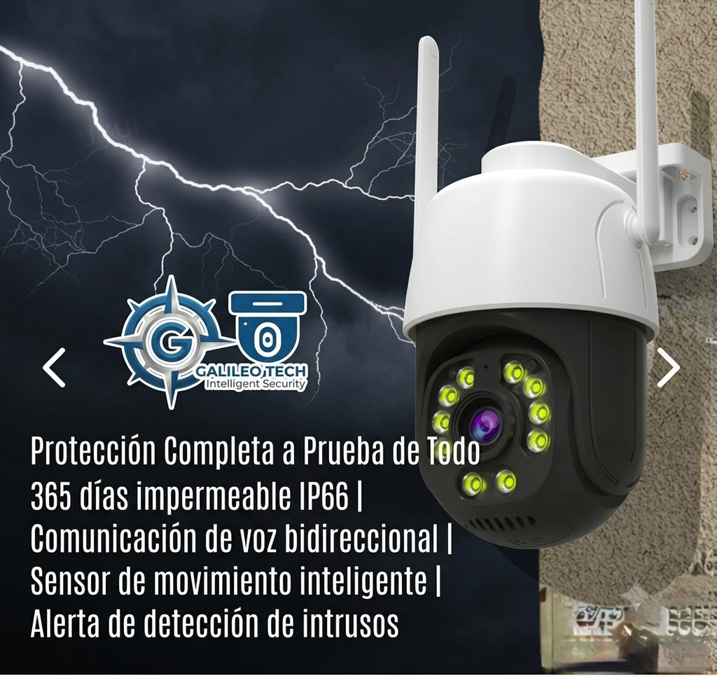 🛡️ Mini Cámara WiFi 360° Exterior Pro – Seguridad Inteligente HD