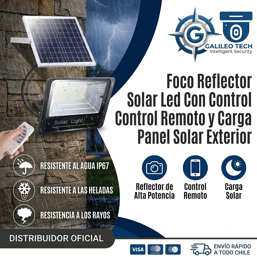 Foco Reflector Led Solar 100w Ip67