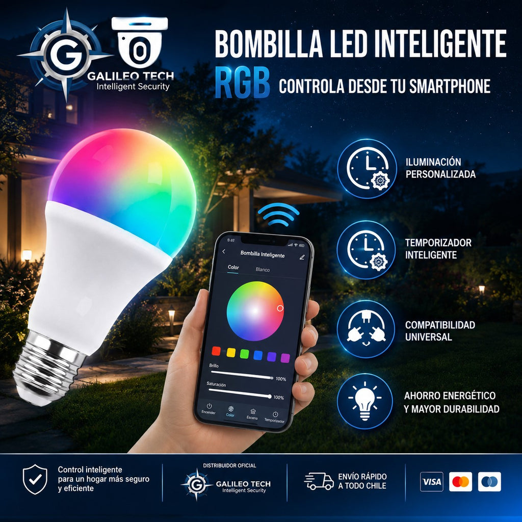 Lampara Bombilla RGB LED Clásico