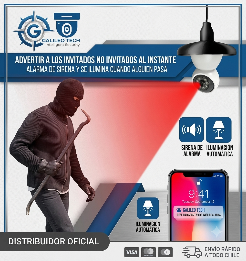 Cámara De Seguridad Wifi Tipo Ampolleta