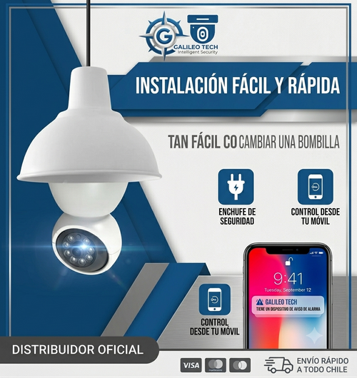 Cámara de Seguridad Panorámica con WIFI